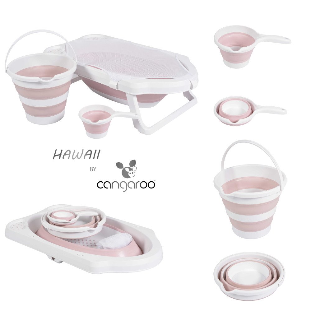 Μπανιέρα Πτυσσόμενη Hawaii Cangaroo Pink