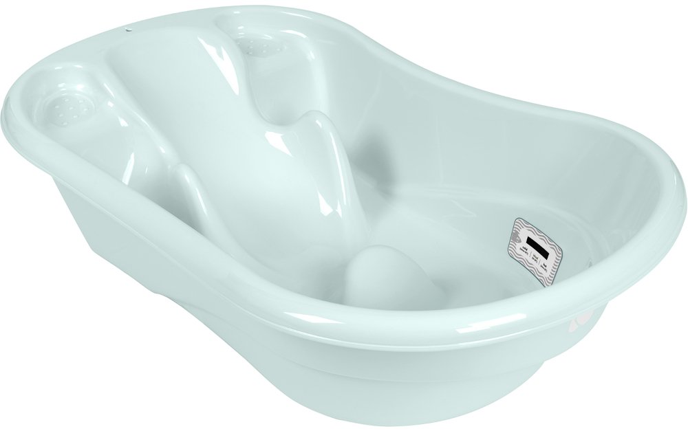 Μπανιέρα με Τάπα και Θερμόμετρο 94cm Hippo Kikka boo Mint