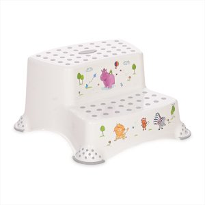 Σκαλοπάτι Βοηθητικό Διπλό Hippo Lorelli White Grey