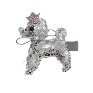 Κοκκαλάκι Μαλλιών Dog Silver