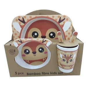 Σετ Φαγητού Βamboo Deer