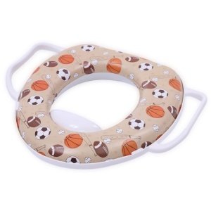 Κάθισμα Τουαλέτας Μαλακό με Λαβές Balls Lorelli White