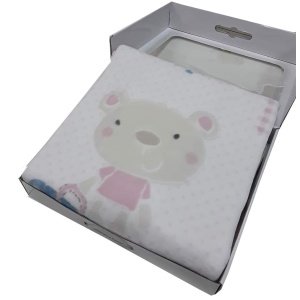 Κουβέρτα Κούνιας 110x140cm Fantasia Kikka Boo Pink