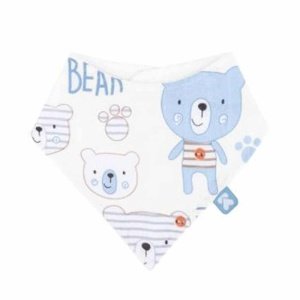 Σαλιάρα-Μπαντάνα Muslin 25x30cm Kikka Boo Bear Blue
