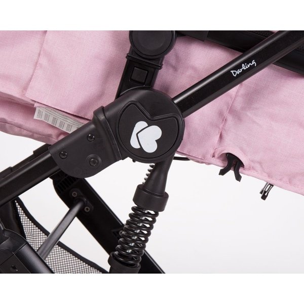 Πολυκαρότσι 2σε1 Μετατρεπόμενο Darling Kikka Boo Pink Black Ribbon - Image 10