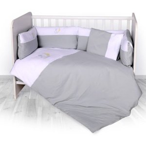 Σετ Προίκα Κούνιας 60x120cm Jersey Zaza Lorelli Grey