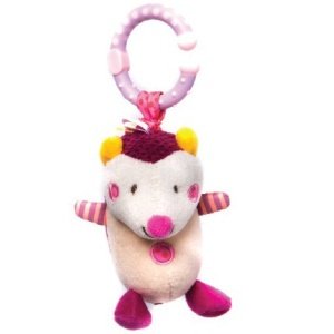Κουδουνίστρα Λούτρινη με Δόνηση Hedgehog Kikka boo Pink