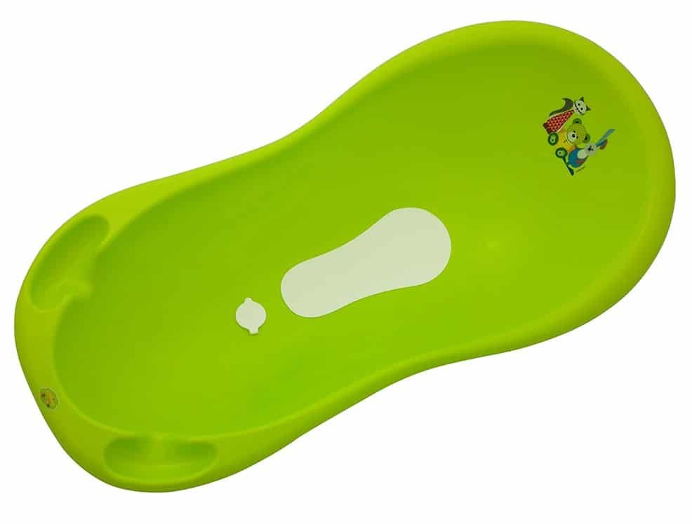 Μπανιέρα Βρεφική με Αποστράγγιση 100cm Giraffe Cangaroo Green
