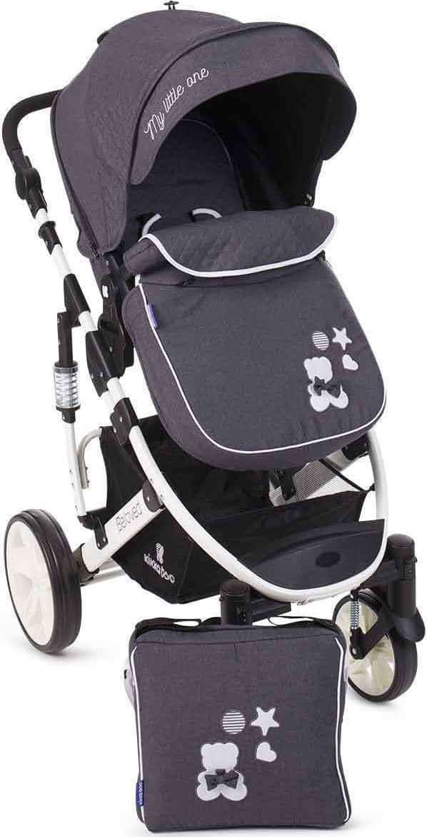 Πολυκαρότσι 3σε1 Μετατρεπόμενο με Car Seat 0-13kg Beloved Kikka boo Dark Grey - Image 3