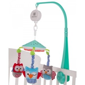 Carouzel Μουσικό Περιστρεφόμενο Owls Kikka boo Green