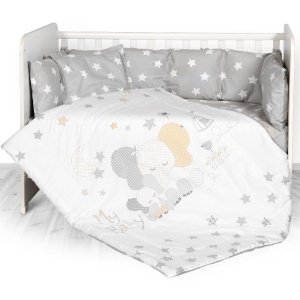 Σετ Προίκας Κούνιας 60x120cm Lily Lorelli Grey Elephants Star