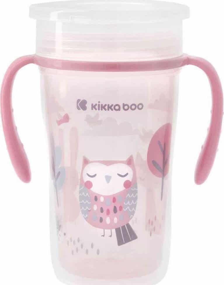 Ποτηράκι Πλαστικό 360° με Λαβές 300ml Kikka Boo Owl