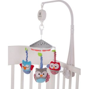 Carouzel Μουσικό Περιστρεφόμενο Owls Kikka boo White