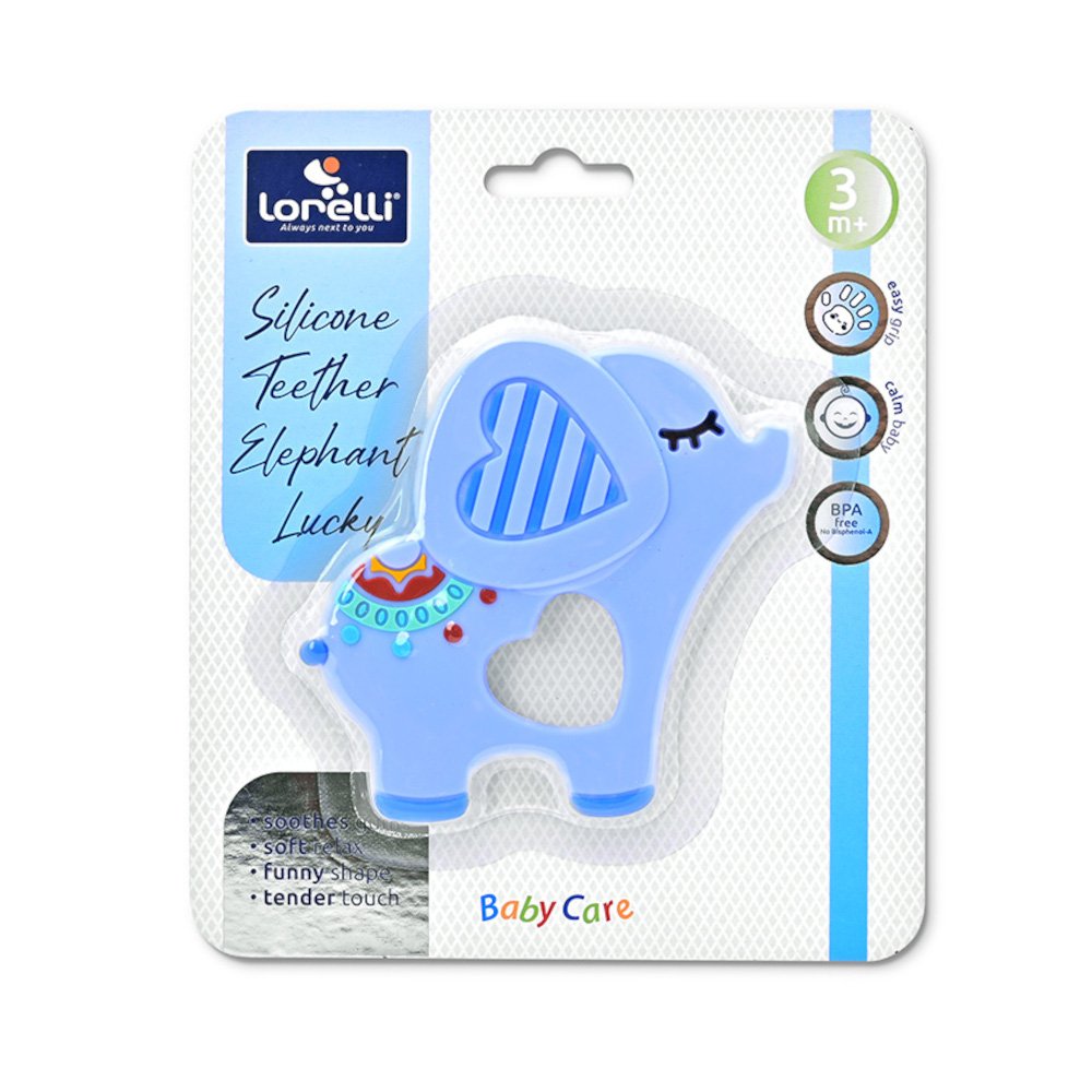 Μασητικό Σιλικόνης Lucky Elephant Lorelli Blue - Image 2