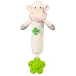 Λούτρινο Παιχνίδι με Ήχο και Μασητικό Sweet Lambie Sheep Babyono Lime