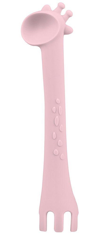 Κουτάλι - Πιρούνι 2σε1 Giraffe Kikka boo Pink