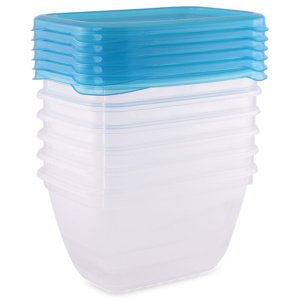 Τάπερ Φαγητού Ορθογώνια 6τμχ 250ml Lorelli