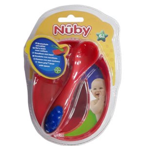Μπωλ Φαγητού με Κουταλάκι Nuby Red
