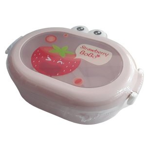 Φαγητοδοχείο με Μαχαίρι και Πιρούνι 1000ml Strawberry