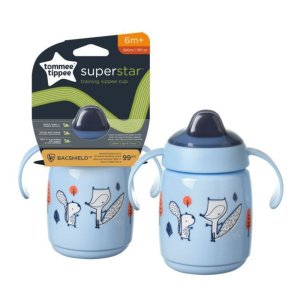 Μπουκάλι με Λαβές και Στόμιο 300ml Superstar Tommee Tippee Blue