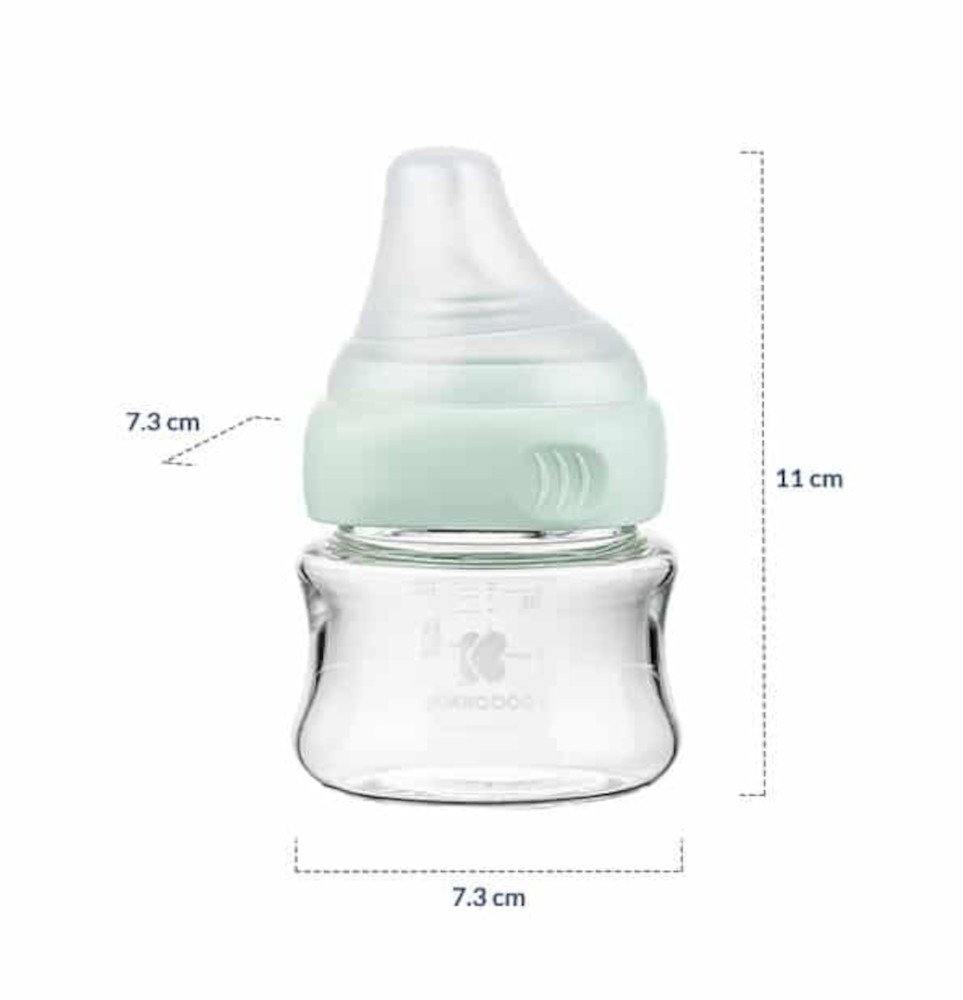Μπιμπερό με Θηλή Σιλικόνης Γυάλινο 100ml Kikka Boo Pink - Image 4