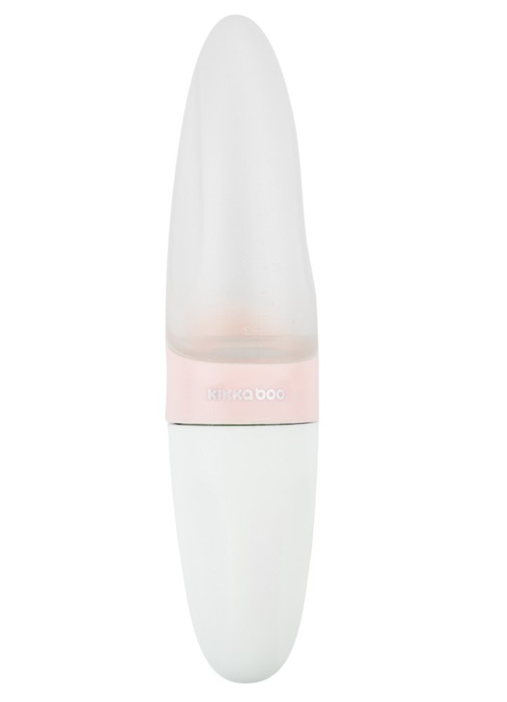 Μπιμπερό Σιλικόνης Squeeze με Κουτάλι Comet Kikka Boo Pink