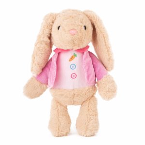 Λούτρινο Παιχνίδι 23cm Beige Rabbit Pink Vest Amek Toys