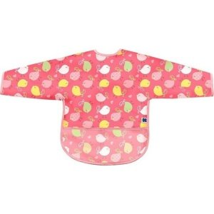 Σαλιάρα με Μανίκια και Τσέπη Kikka boo Birds Pink