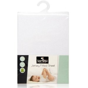 Σεντόνι με Λάστιχο 60x120cm Jersey Lorelli White