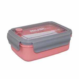 Δοχείο Φαγητού με Κουτάλι και Πιρούνι 880ml Must Pink