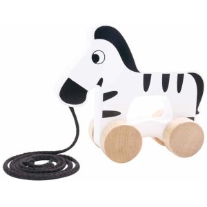 Συρόμενο Παιχνίδι Ξύλινο Tooky Toys Zebra TKC