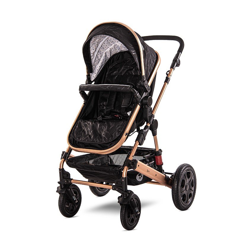 Καρότσι Μετατρεπόμενο 2σε1 Lora Lorelli Luxe Black - Image 5