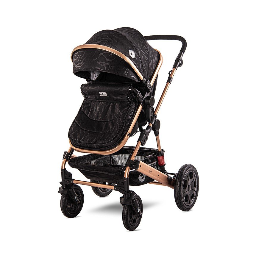 Καρότσι Μετατρεπόμενο 2σε1 Lora Lorelli Luxe Black - Image 4