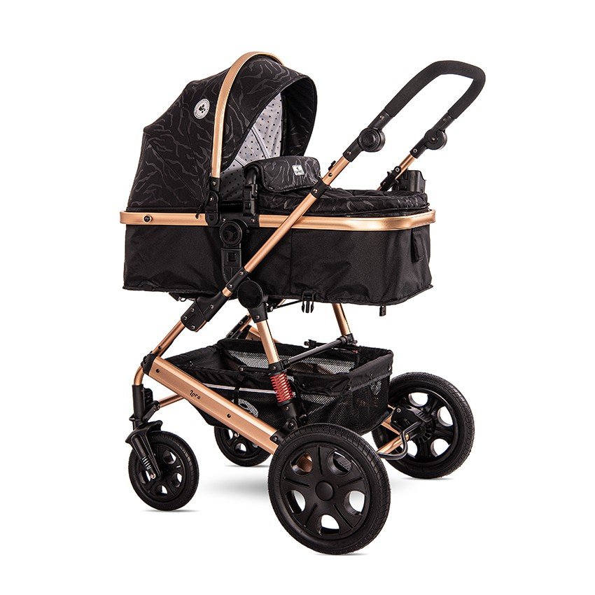 Καρότσι Μετατρεπόμενο 2σε1 Lora Lorelli Luxe Black - Image 2