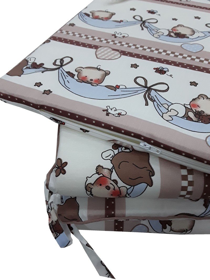Προστατευτική Πάντα Κούνιας 60x120cm Beboulino Bear in Hammock - Image 2