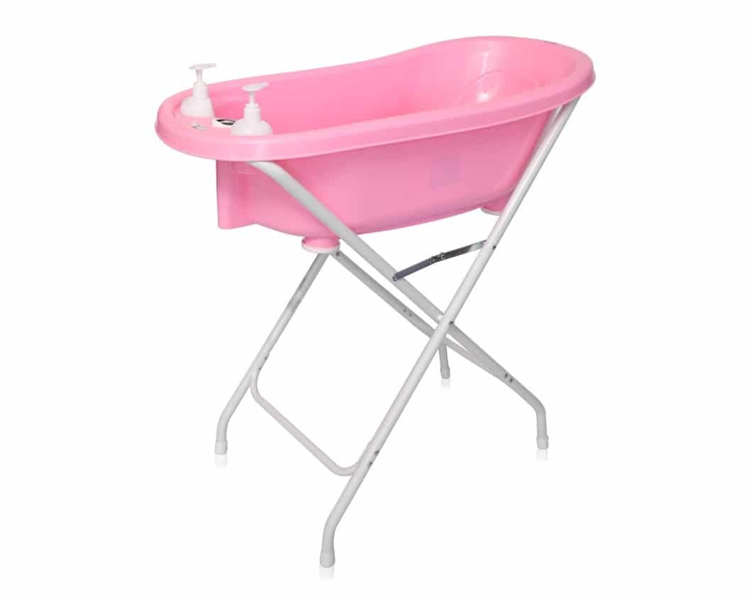 Μπανάκι Βρεφικό με Βάση και Θερμόμετρο 88cm Lorelli Pink - Image 3