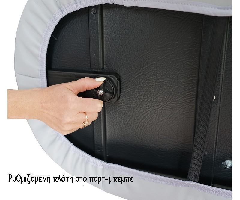 Πολυκαρότσι 3σε1 με ξεχωριστό Πορτ μπεμπέ και Car Seat 0-13kg Comodo Mikrus Gold Graffiti 2 Eco Leather - Image 5