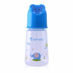 Μπιμπερό Πλαστικό 125ml Animals Hood Lorelli Blue