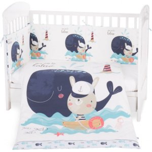Προίκα Κούνιας 3τμχ 70x140cm Kikka Boo Sailor