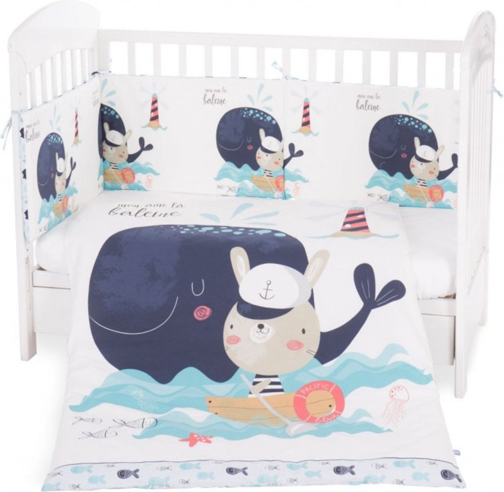 Προίκα Κούνιας 3τμχ 70x140cm Kikka Boo Sailor