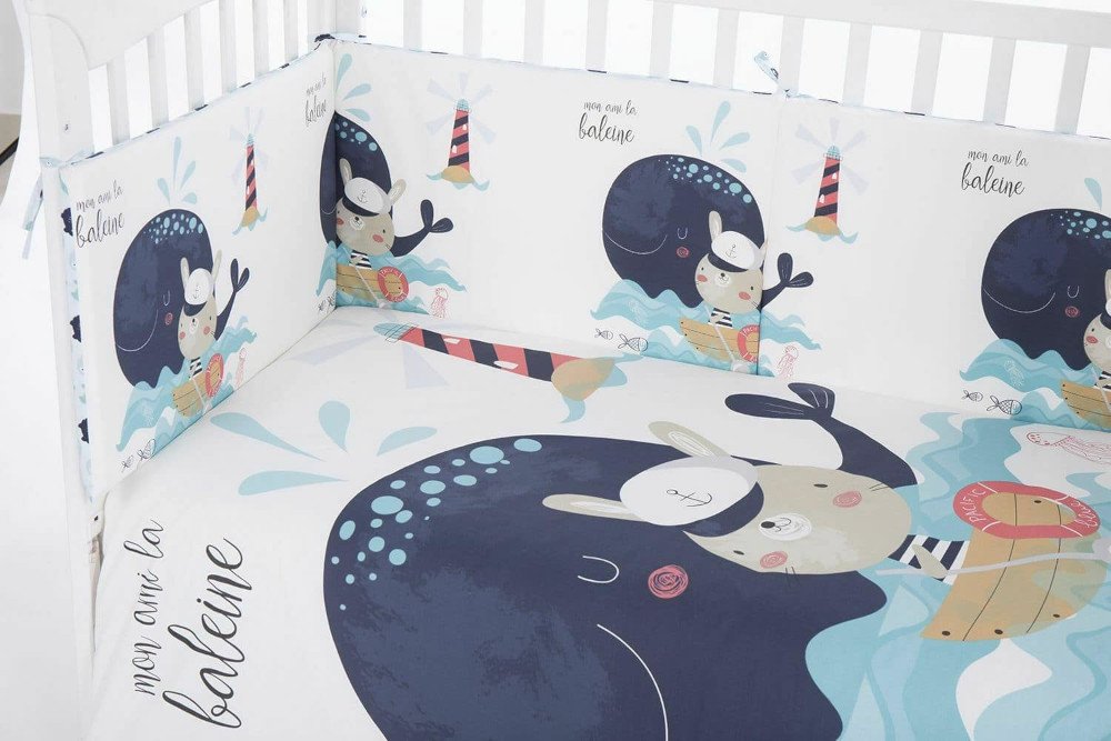 Προίκα Κούνιας 3τμχ 70x140cm Kikka Boo Sailor - Image 2