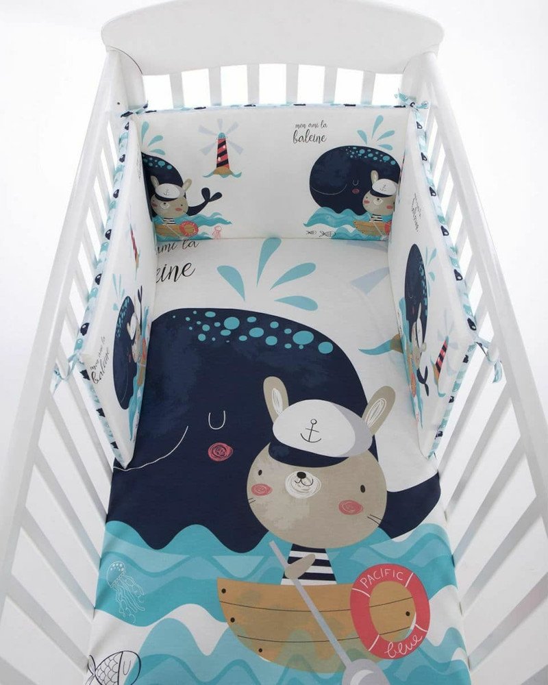 Προίκα Κούνιας 3τμχ 70x140cm Kikka Boo Sailor - Image 5