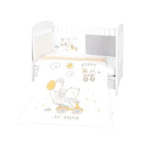 Προίκα Κούνιας 3τμχ 70x140cm Kikka Boo Joyful Mice