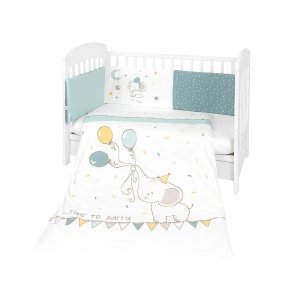 Προίκα Κούνιας 3τμχ 70x140cm Kikka Boo Elephant Time EU style