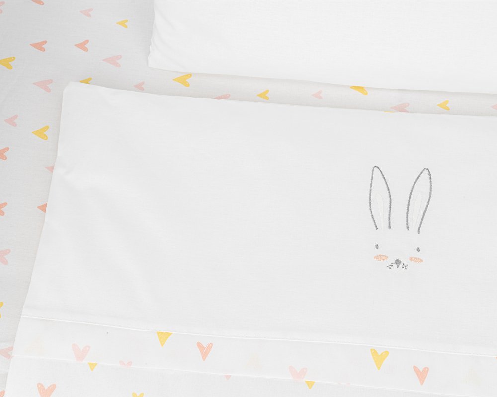 Προίκα Λίκνου 5τμχ Kikka boo Rabbits in Love - Image 2