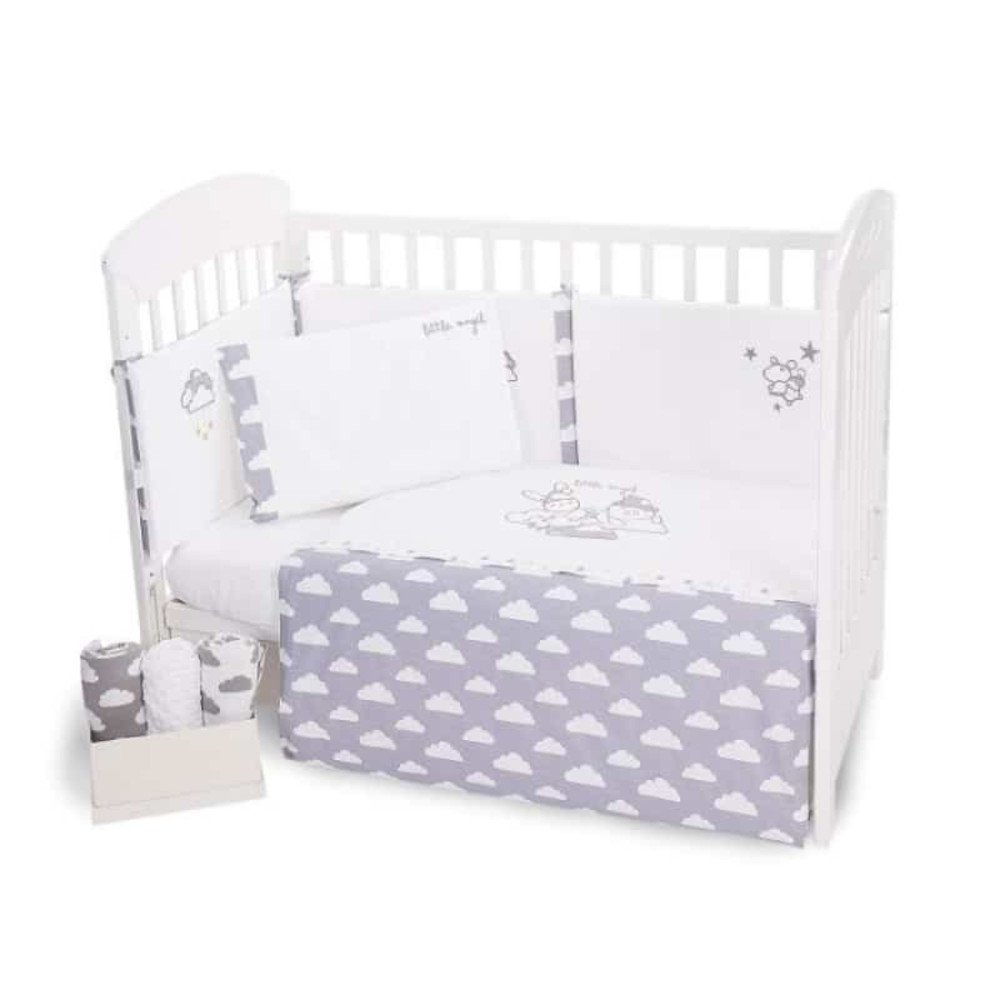 Προίκα Κούνιας 5τμχ 60x120cm Kikka boo Little Angel Clouds
