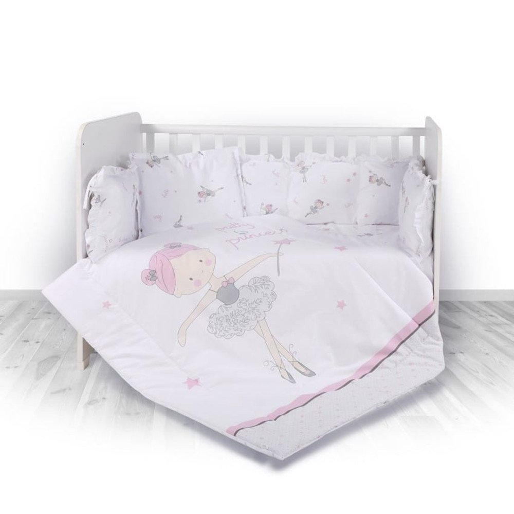 Σετ Προίκας Κούνιας 60x120cm Lily Lorelli Ballet Pink
