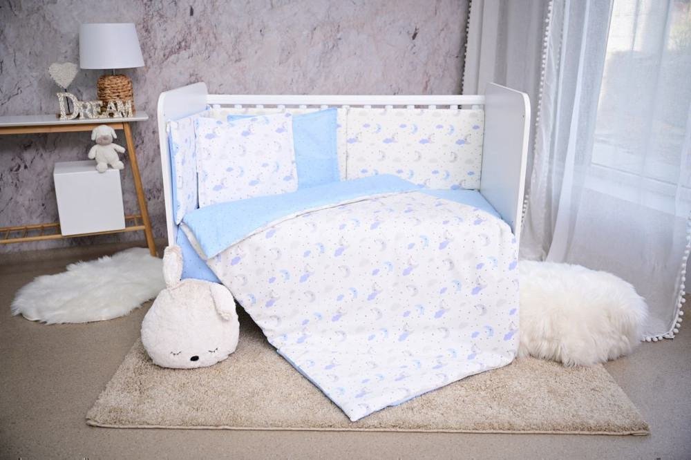 Σετ Προίκα Κούνιας 70x140cm 5τμχ Lorelli Blue Moon Stars