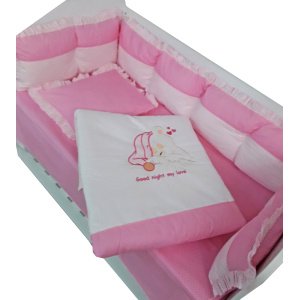 Προίκα Κούνιας 60x120cm Sweet Sleep Beboulino Pink