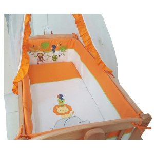 Σετ Προίκας Λίκνου 6τμχ Beboulino Monkey